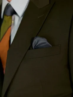 Next Vert - Slim Fit (Slim Fit) - Veste de costume Coupe ajustée Motion Flex Mélange en laine Clearance