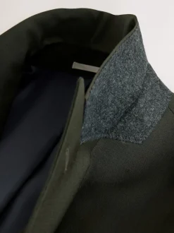 Next Vert - Slim Fit (Slim Fit) - Veste de costume Coupe ajustée Motion Flex Mélange en laine Clearance