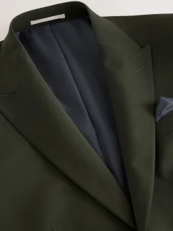 Next Vert - Slim Fit (Slim Fit) - Veste de costume Coupe ajustée Motion Flex Mélange en laine Clearance