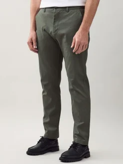 Next Vert - Slim Fit (Slim Fit) - Pantalon chino stretch imprimé doux au toucher New