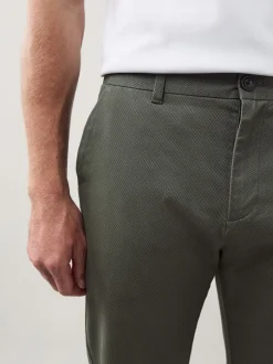 Next Vert - Slim Fit (Slim Fit) - Pantalon chino stretch imprimé doux au toucher New