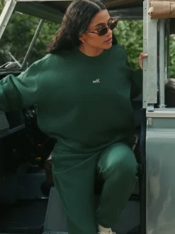 self. - soi-même. Jogging à poignets Vert Hot