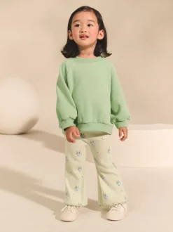 Next - Sweat à col ras du cou (3mths-7yrs) vert Clearance