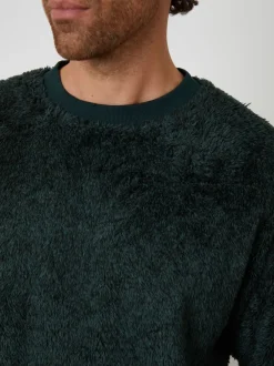 Threadbare Vert - Ensemble de vêtements d'intérieur bicolore Borg