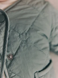 Next vert - Veste bébé Tulip en nylon matelassé (0mois à2ans)