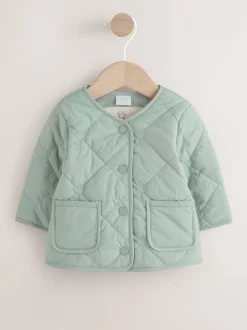 Next vert - Veste bébé Tulip en nylon matelassé (0mois à2ans)