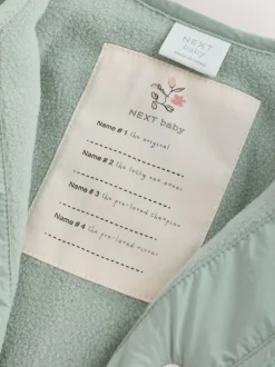 Next vert - Veste bébé Tulip en nylon matelassé (0mois à2ans)