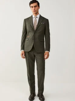 Next Vert - Veste de costume à carreaux Nova Fides italienne en laine Blend à carreaux Discount