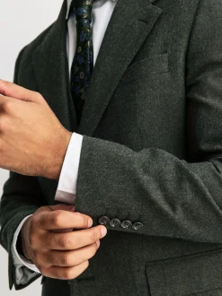 Next Vert - Veste de costume habillée en laine mérinos Blend Best