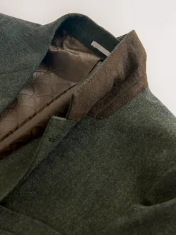 Next Vert - Veste de costume habillée en laine mérinos Blend Best