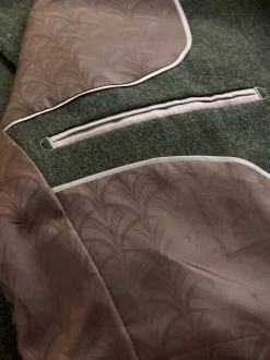 Next Vert - Veste de costume habillée en laine mérinos Blend Best