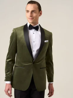 Skopes Vert - Veste Paso habillée en velours Outlet