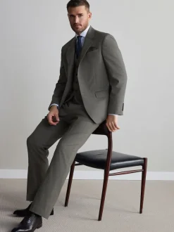 Next Vert - Vestes de Costume Nova Fides Signatures Coupe classique en laine italienne 100% Hot