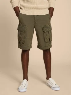 White Stuff Vert - 100% Cotton Halsall Cargo Shorts New