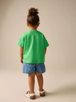 Next Vert arc-en-ciel - T-shirt brodé à manches courtes (3mois à7ans) New