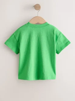 Next Vert arc-en-ciel - T-shirt brodé à manches courtes (3mois à7ans) New