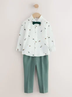 Next Vert avec dinosaure - Ensemble Gilet, Chemises, Pantalons et nœud papillon (3mois à9ans) Online