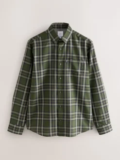 Next Vert Blackwatch - Chemise Oxford ajustée Easy Iron Button Down New