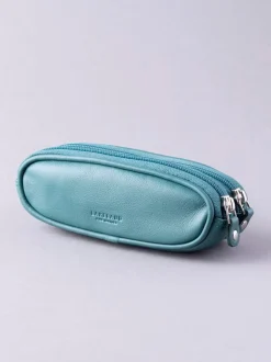 Lakeland Leather - Étui Lakeland en cuir à deux verres Vert bleu sarcelle Sale