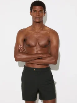 Reiss Vert bouteille - Short de bain Sun avec pattes d'ajustement sur les côtés Clearance