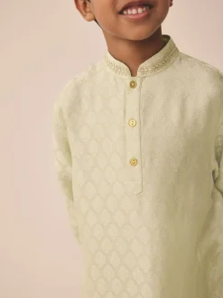 Next Vert clair brodé - Kurta (3mths-16yrs) Sale