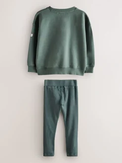 Superdry Vert délavé - ensemble Leggings Clearance