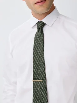 Next - Cravate de modèle Vert et blanc