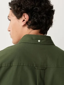 Next - Ajustement régulier - Chemise Oxford à manches courtes vert foncé New