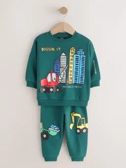 Next vert foncé - Ensemble Sweat-shirt et Joggings à Col rond (3mois7ans) (3mois7ans) Hot