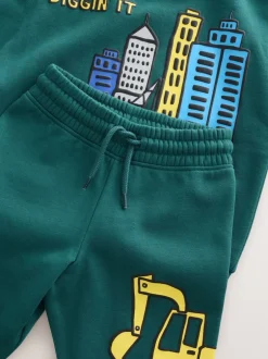 Next vert foncé - Ensemble Sweat-shirt et Joggings à Col rond (3mois7ans) (3mois7ans) Hot