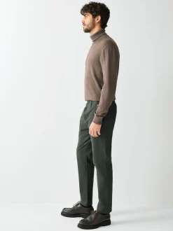 Next - Slim Fit (Slim Fit) - Pantalon chino stretch vert foncé