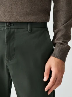 Next - Slim Fit (Slim Fit) - Pantalon chino stretch vert foncé