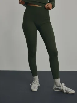 Next - Côtelé sans couture Taille haute Leggings Vert forêt Sale
