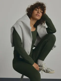 Next - Côtelé sans couture Taille haute Leggings Vert forêt Sale