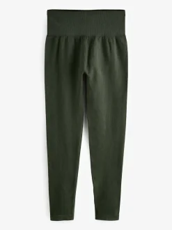 Next - Côtelé sans couture Taille haute Leggings Vert forêt Sale