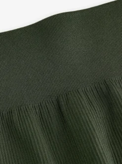 Next - Côtelé sans couture Taille haute Leggings Vert forêt Sale