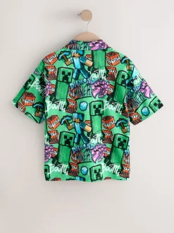 Next Vert imprimé sur l’ensemble - Chemise Minecraft en jersey à manches courtes (3-16ans) Sale