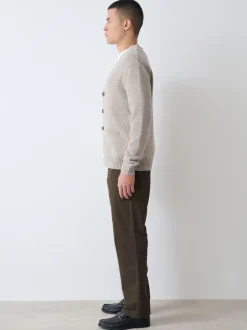 Next - Ajustement droit - Pantalon chino stretch Vert kaki Discount