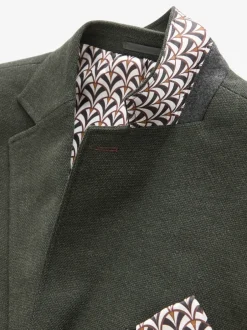 Next Vert kaki - Ajustement régulier - Blazer intelligent texturé Online