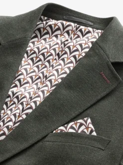 Next Vert kaki - Ajustement régulier - Blazer intelligent texturé Online