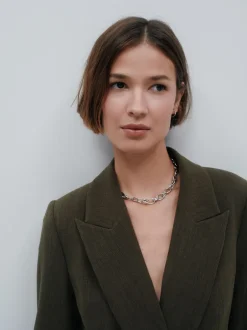 Next Vert kaki - Blazer croisé décontracté Online