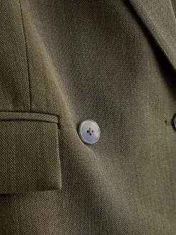 Next Vert kaki - Blazer croisé décontracté Online