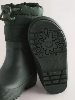 Next Vert kaki - Bottes de pluie à poignets matelassés Online