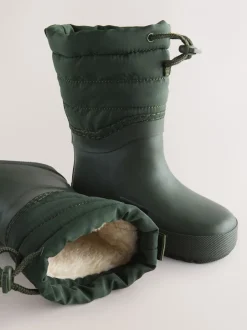Next Vert kaki - Bottes de pluie à poignets matelassés Online