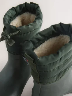 Next Vert kaki - Bottes de pluie à poignets matelassés Online