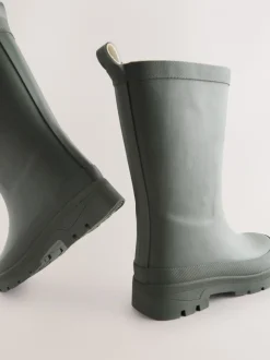 Next Vert kaki - Bottes en caoutchouc doublées Outlet