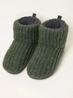 Fat Face Vert kaki - Bottes FatFace en maille