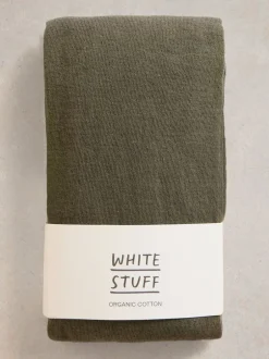 White Stuff - Collants Patty unis Vert kaki Clearance