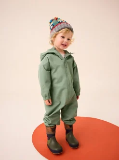 Next - Combinaison imperméable doublée de polaire (3mths-7yrs) Vert kaki Clearance