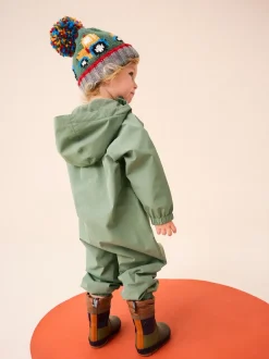 Next - Combinaison imperméable doublée de polaire (3mths-7yrs) Vert kaki Clearance